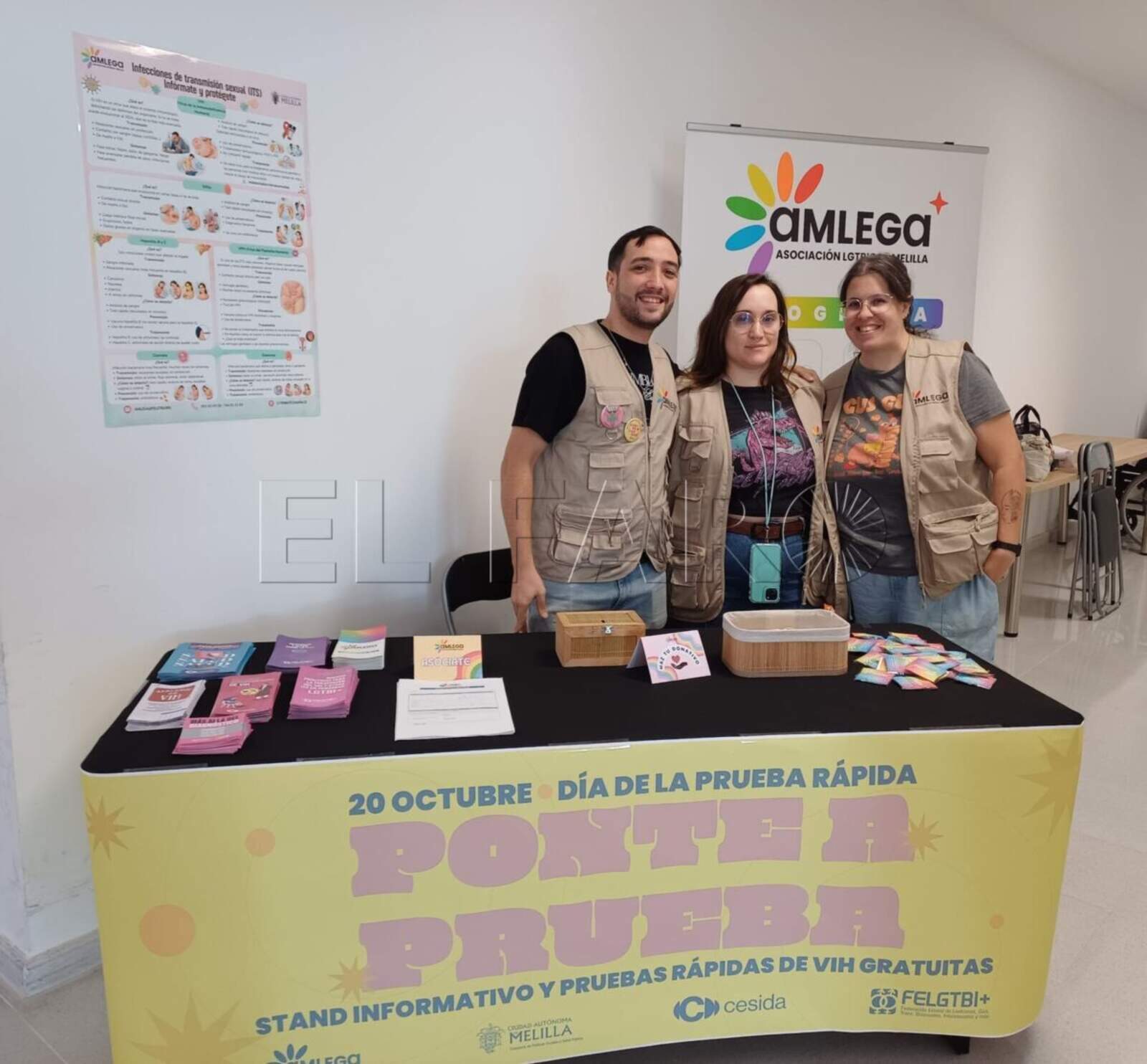 "Ponte a prueba": Amlega acerca la salud sexual pruebas rápidas del VIH a la ciudadanía