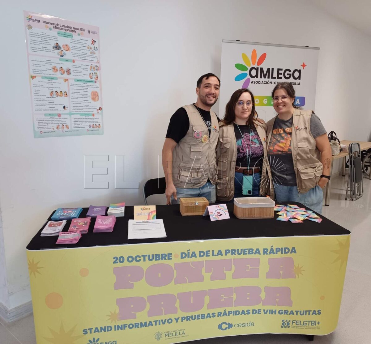"Ponte a prueba": Amlega acerca la salud sexual pruebas rápidas del VIH a la ciudadanía